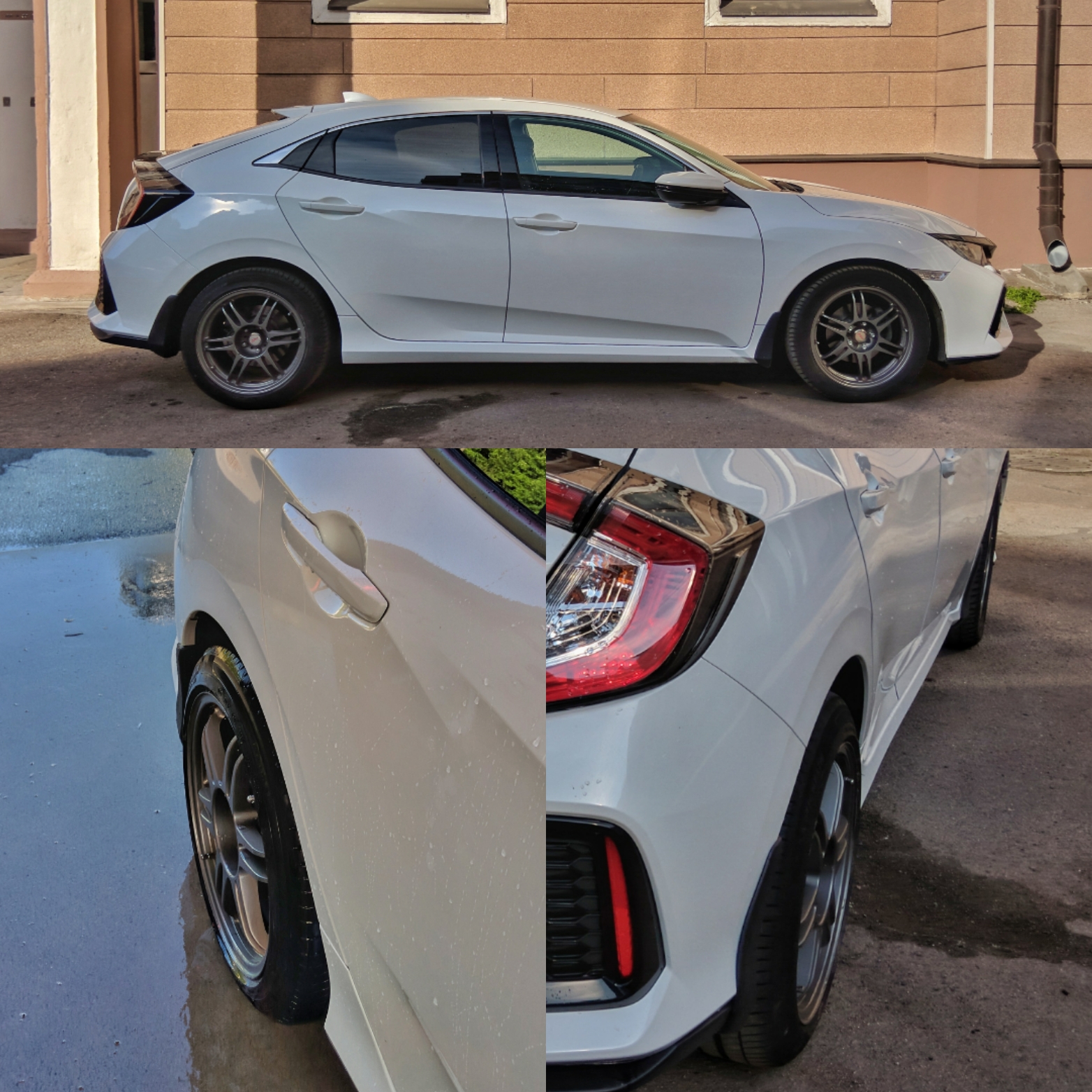 photo 3 Honda Civic custom wheels   17x7.0, ET +35, tire size 235/45 R17. 17x9.0 ET