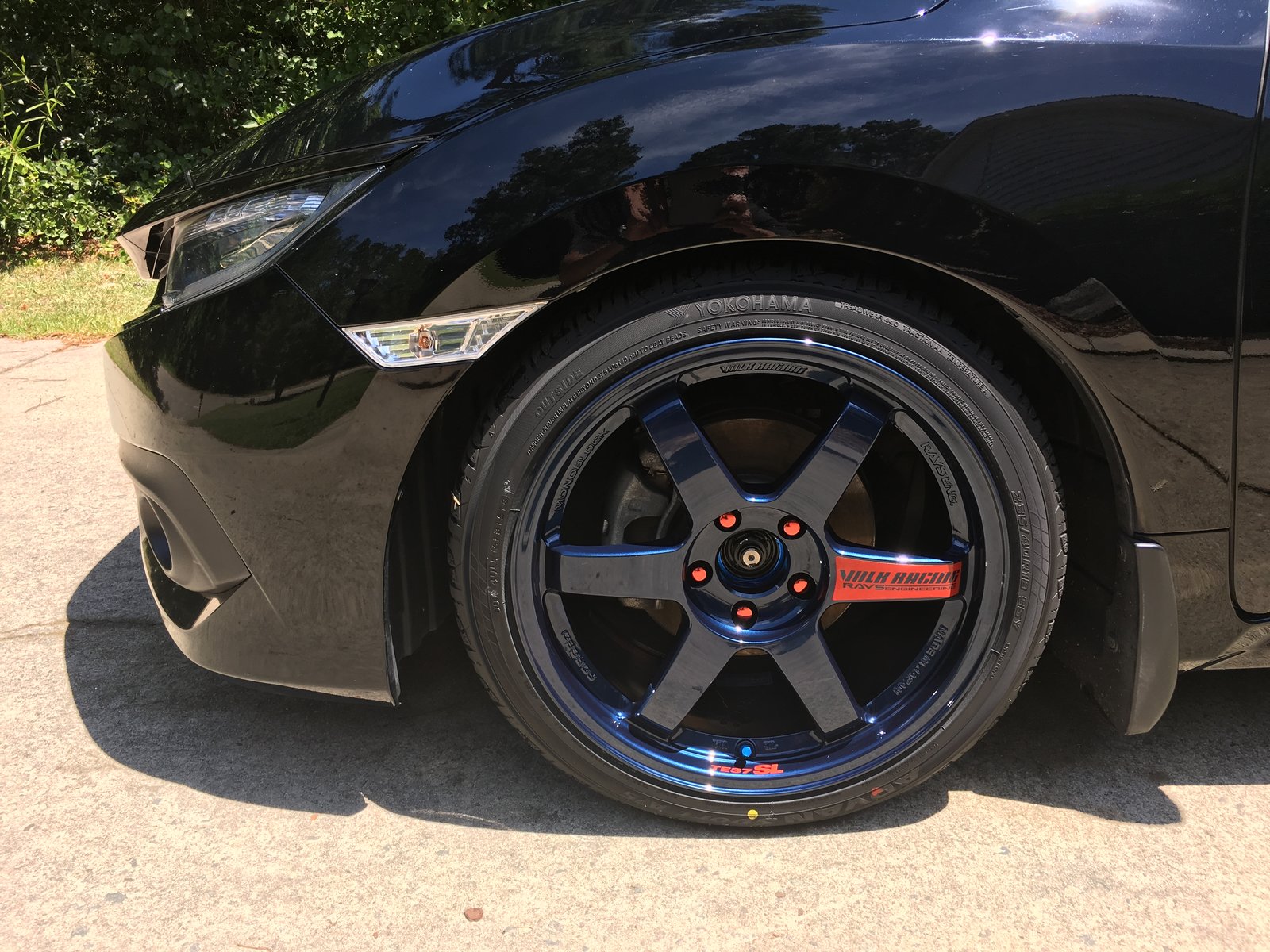 photo 1 Honda Civic custom wheels   18x, ET , tire size 235/40 R18. x ET
