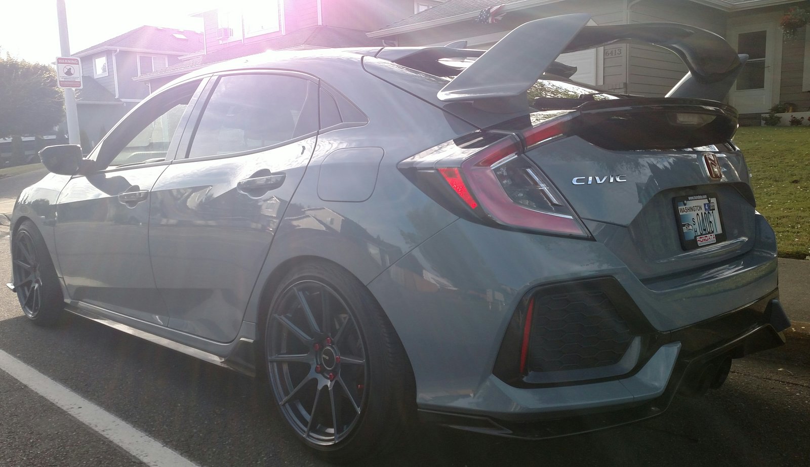 photo 1 Honda Civic custom wheels   18x9.5, ET +35, tire size 235/40 R18. x ET