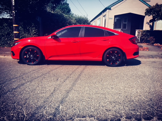 photo 1 Honda Civic custom wheels   17x7.0, ET +42, tire size 215/50 R17. x ET