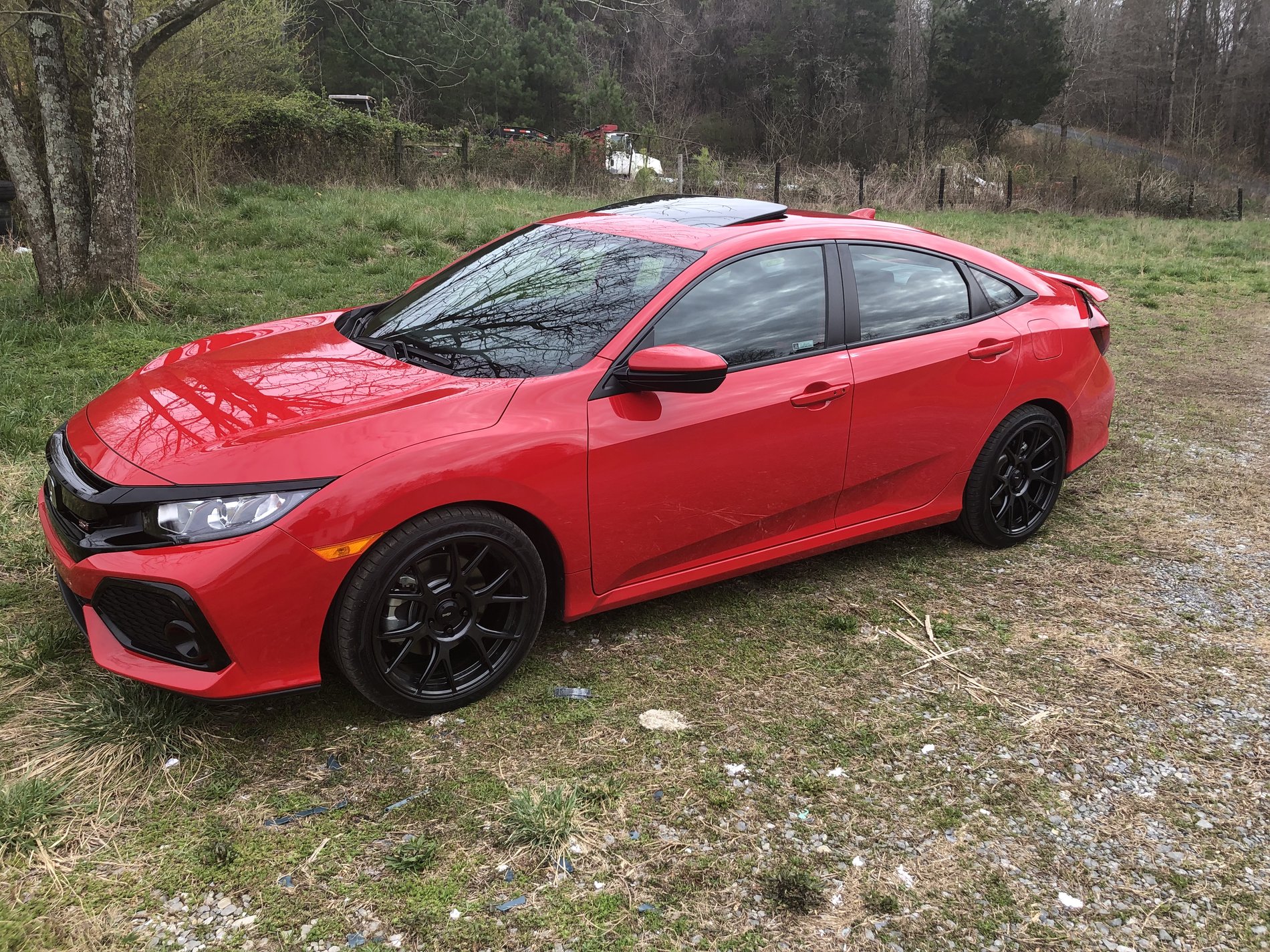 photo 2 Honda Civic custom wheels   18x8.5, ET +35, tire size 235/40 R18. x ET