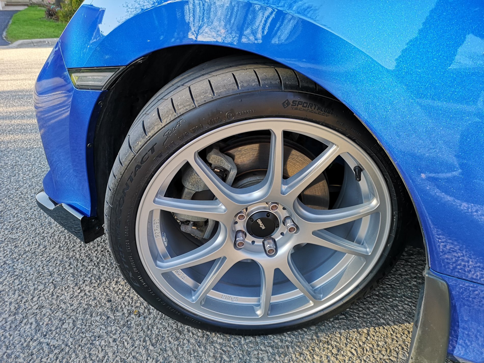 photo 5 Honda Civic custom wheels   18x8.5, ET +35, tire size 245/35 R18. x ET