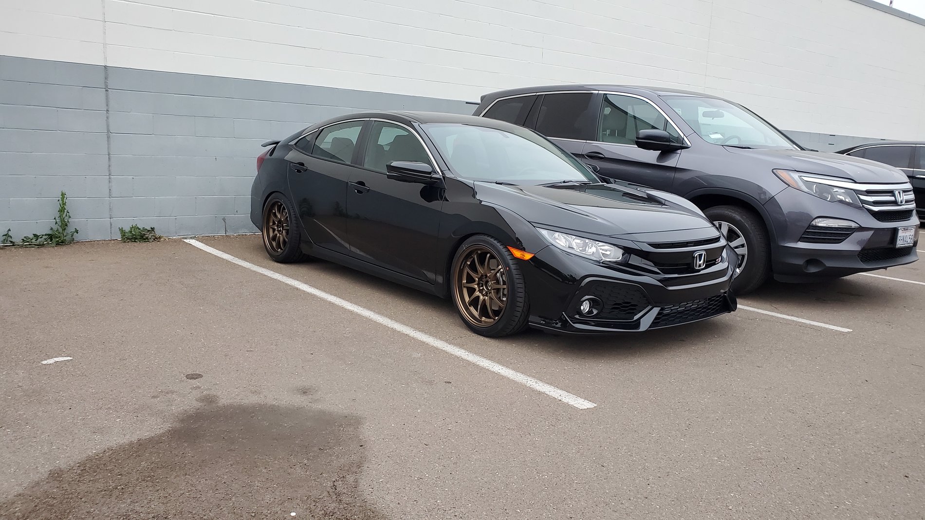 photo 2 Honda Civic custom wheels   18x10.0, ET +39, tire size 265/35 R18. x ET