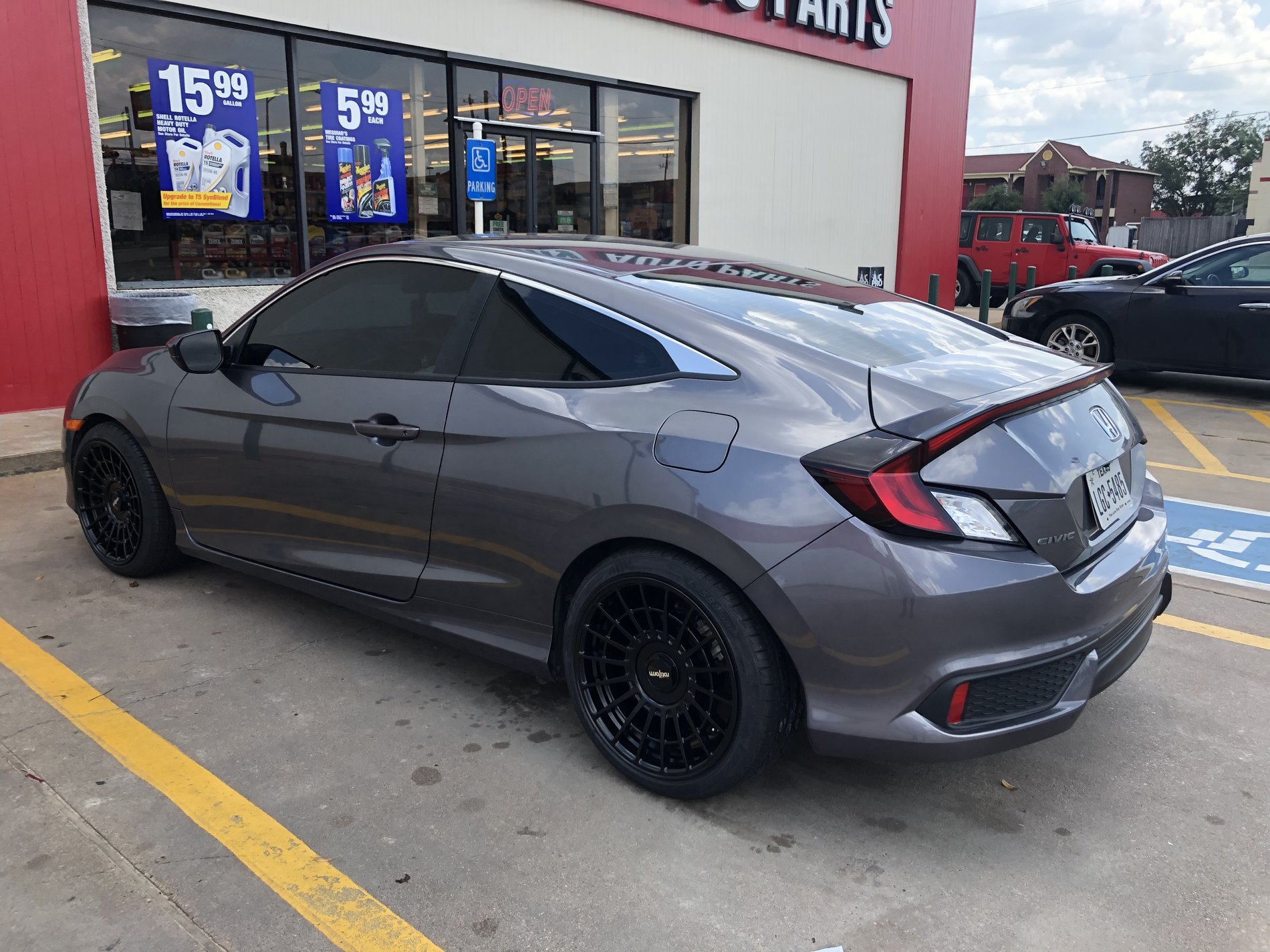 photo 1 Honda Civic custom wheels  R-142 18x9.5, ET +25, tire size 235/40 R18. x ET