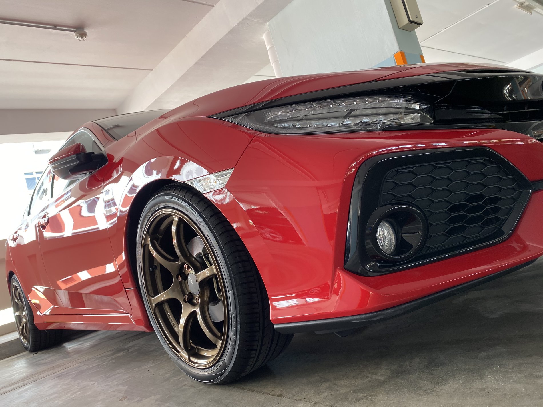 photo 1 Honda Civic custom wheels   18x8.0, ET +37, tire size 235/40 R18. x ET 