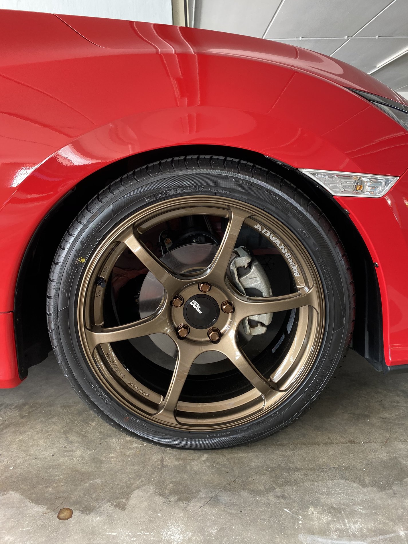 photo 2 Honda Civic custom wheels   18x8.0, ET +37, tire size 235/40 R18. x ET 
