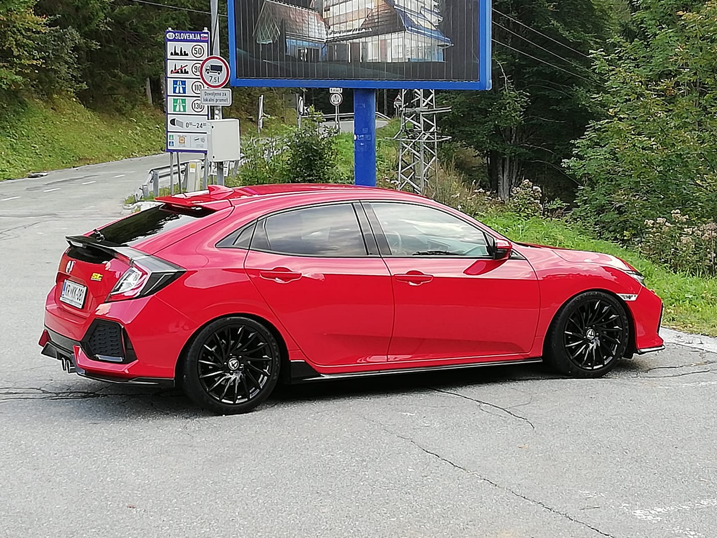 photo 1 Honda Civic custom wheels  TN16 18x, ET +45, tire size 235/40 R18. x ET