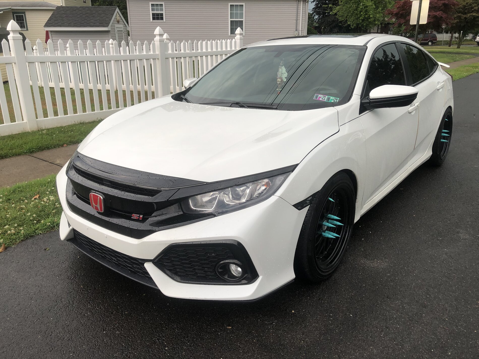 photo 1 Honda Civic custom wheels   18x9.5, ET +35, tire size 245/40 R18. x ET