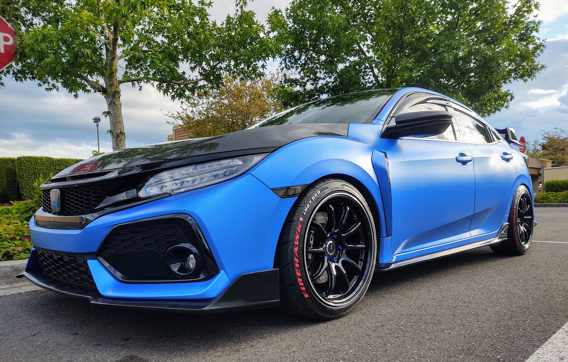 photo 1 Honda Civic custom wheels   18x9.5, ET +38, tire size 245/40 R18. x ET 