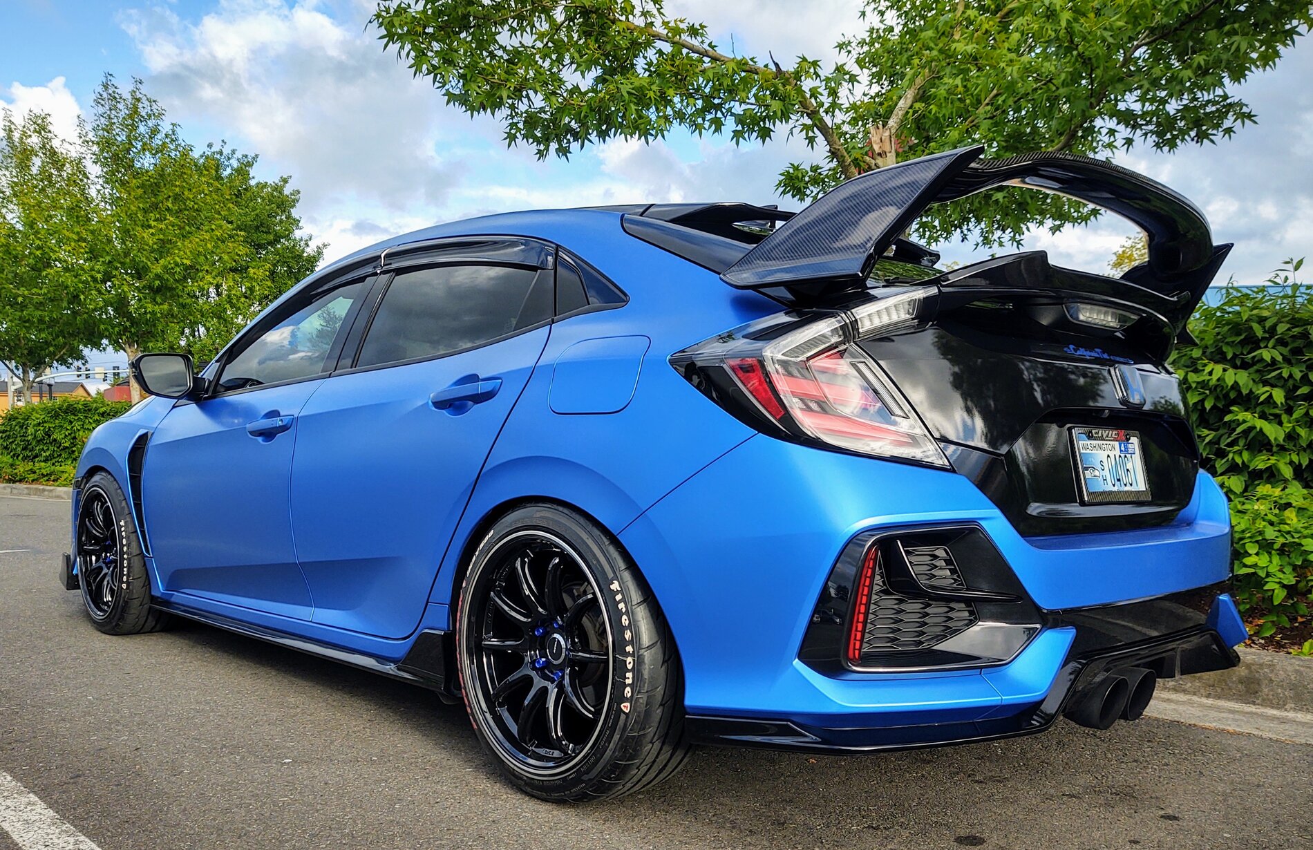 photo 2 Honda Civic custom wheels   18x9.5, ET +38, tire size 245/40 R18. x ET 