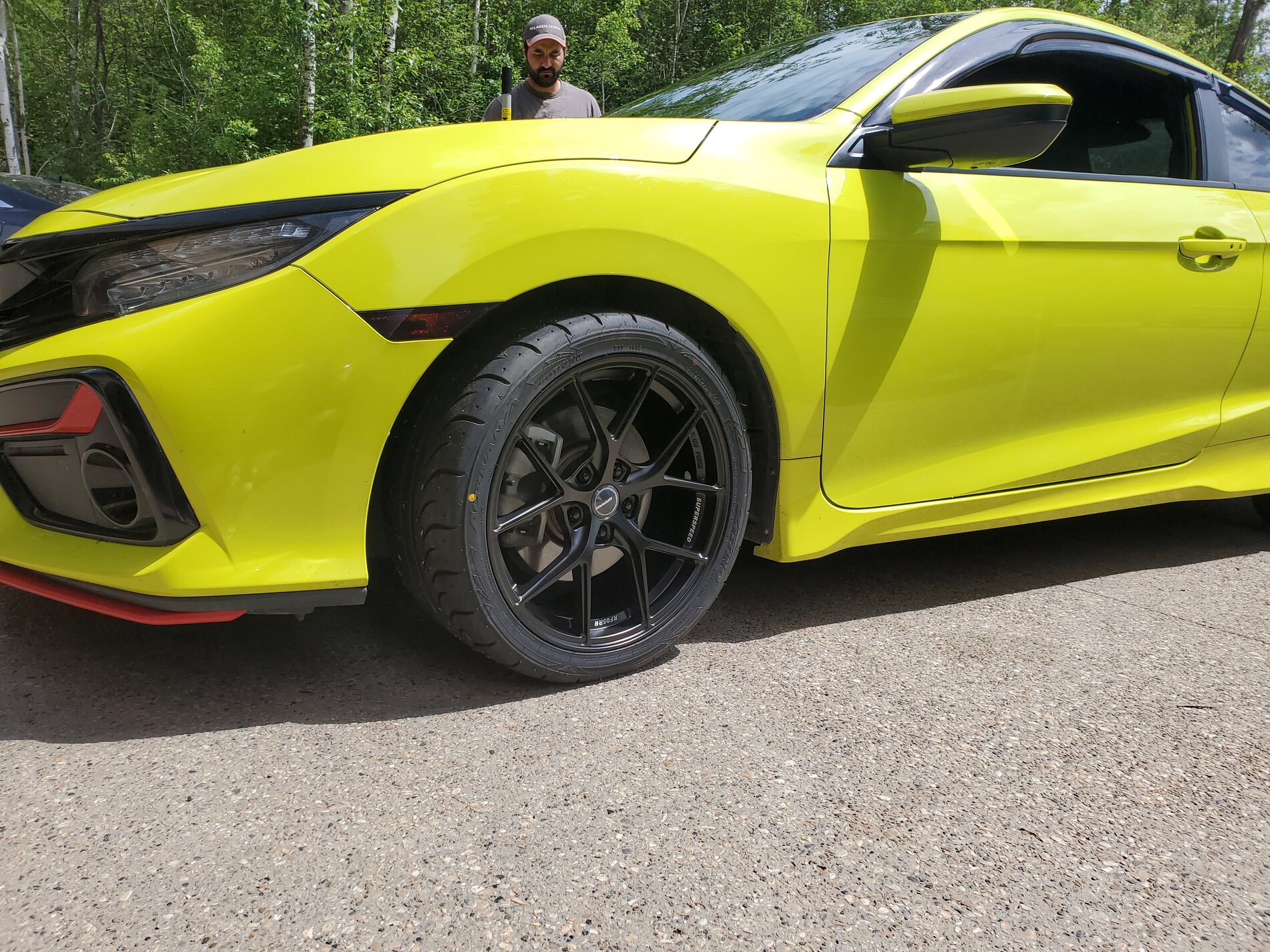 photo 4 Honda Civic custom wheels   18x8.5, ET +35, tire size 255/35 R18. x ET