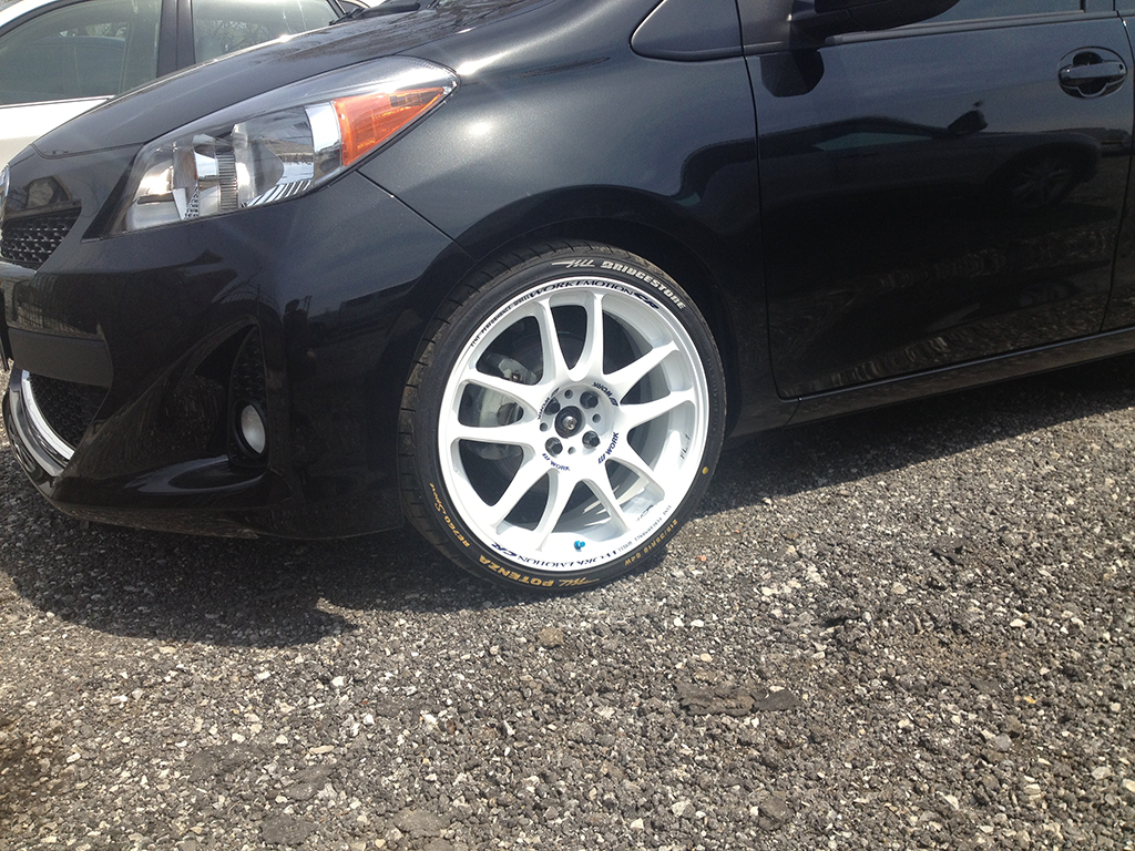 photo 2 Toyota Yaris custom wheels Works Emotion Cr- Kai 18x7.5, ET +42, tire size 215/35 R18. 18x ET+42