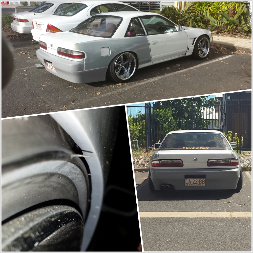 photo 1 Nissan S13 custom wheels Work VS- KF 18x9.0, ET -25, tire size 215/40 R18. 18x11.0 ET-4 245/40 R18