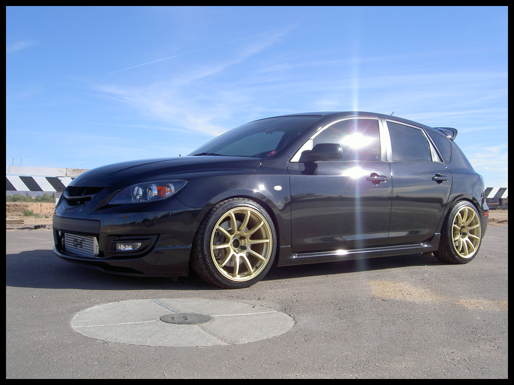 photo 1 Mazda MAZDASPEED3 custom wheels Rota G-Force 18x9.0, ET +30, tire size 245/35 R18. x ET