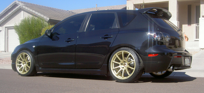 photo 8 Mazda MAZDASPEED3 custom wheels Rota G-Force 18x9.0, ET +30, tire size 245/35 R18. x ET