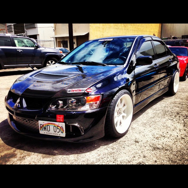 photo 1 Mitsubishi Lancer Evolution custom wheels Work Emotion XD-9 18x10.0, ET +13, tire size 255/35 R18. 18x10.0 ET+18 255/35 R18