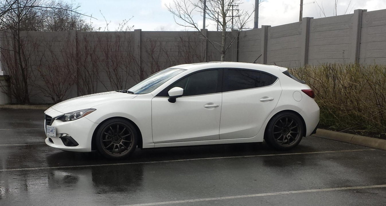 photo 1 Mazda Mazda3 custom wheels   18x9.5, ET +38, tire size 225/40 R18. x ET