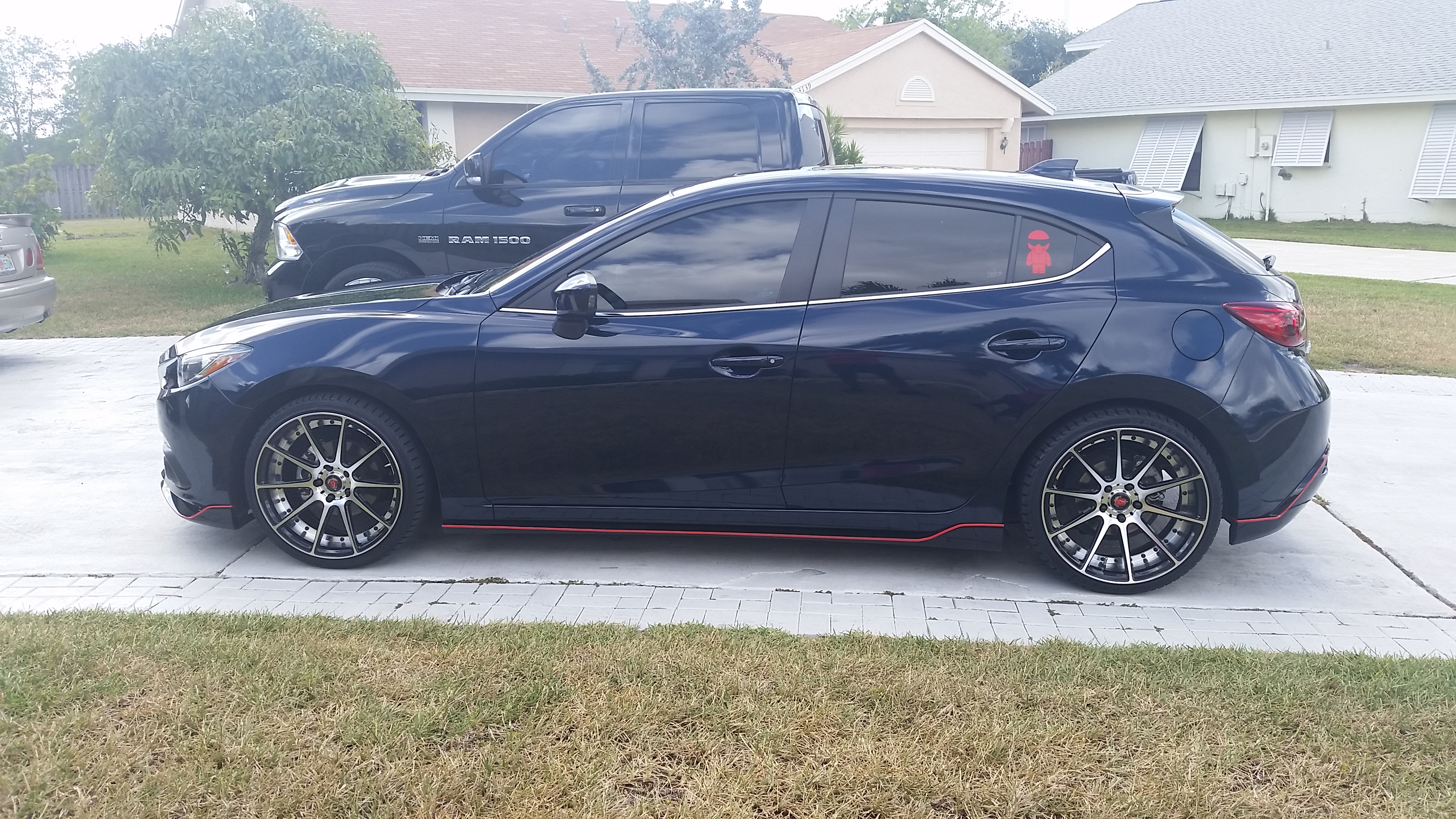 photo 3 Mazda Mazda3 custom wheels   19x8.5, ET +35, tire size 225/35 R19. 19x9.5 ET+42 255/30 R19