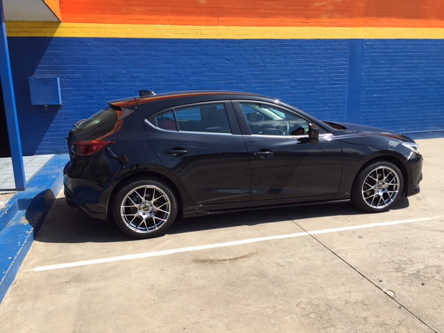 photo 2 Mazda Mazda3 custom wheels   18x8.0, ET +45, tire size 215/45 R18. x ET