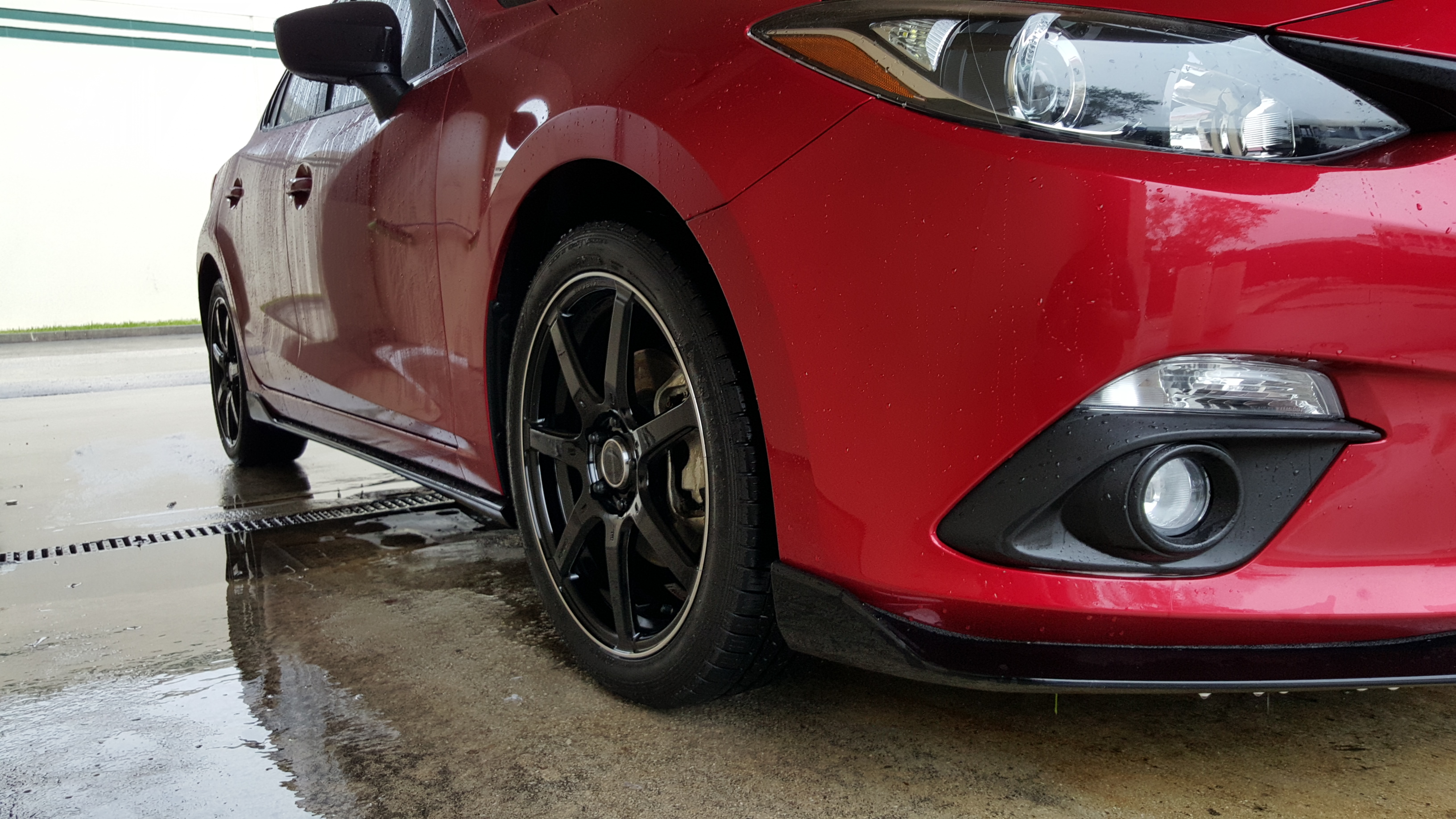 photo 2 Mazda Mazda3 custom wheels  Mazda Rays 18x7.0, ET +50, tire size X R18. x ET