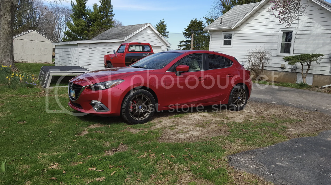 photo 1 Mazda Mazda3 custom wheels   17x7.0, ET +45, tire size 215/50 R17. x ET
