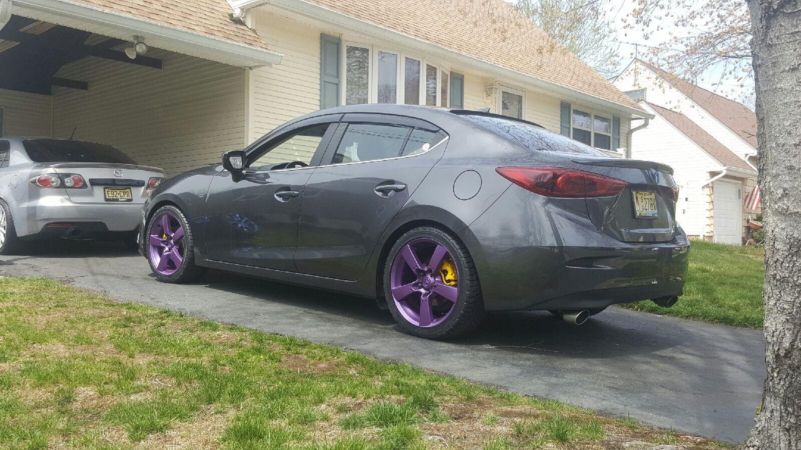 photo 2 Mazda Mazda3 custom wheels  rx8 18x8.0, ET +50, tire size 235/40 R18. x ET