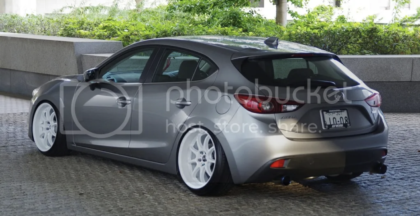 photo 1 Mazda Mazda3 custom wheels   19x9.5, ET , tire size 225/35 R19. 19x10.5 ET 245/35 R19