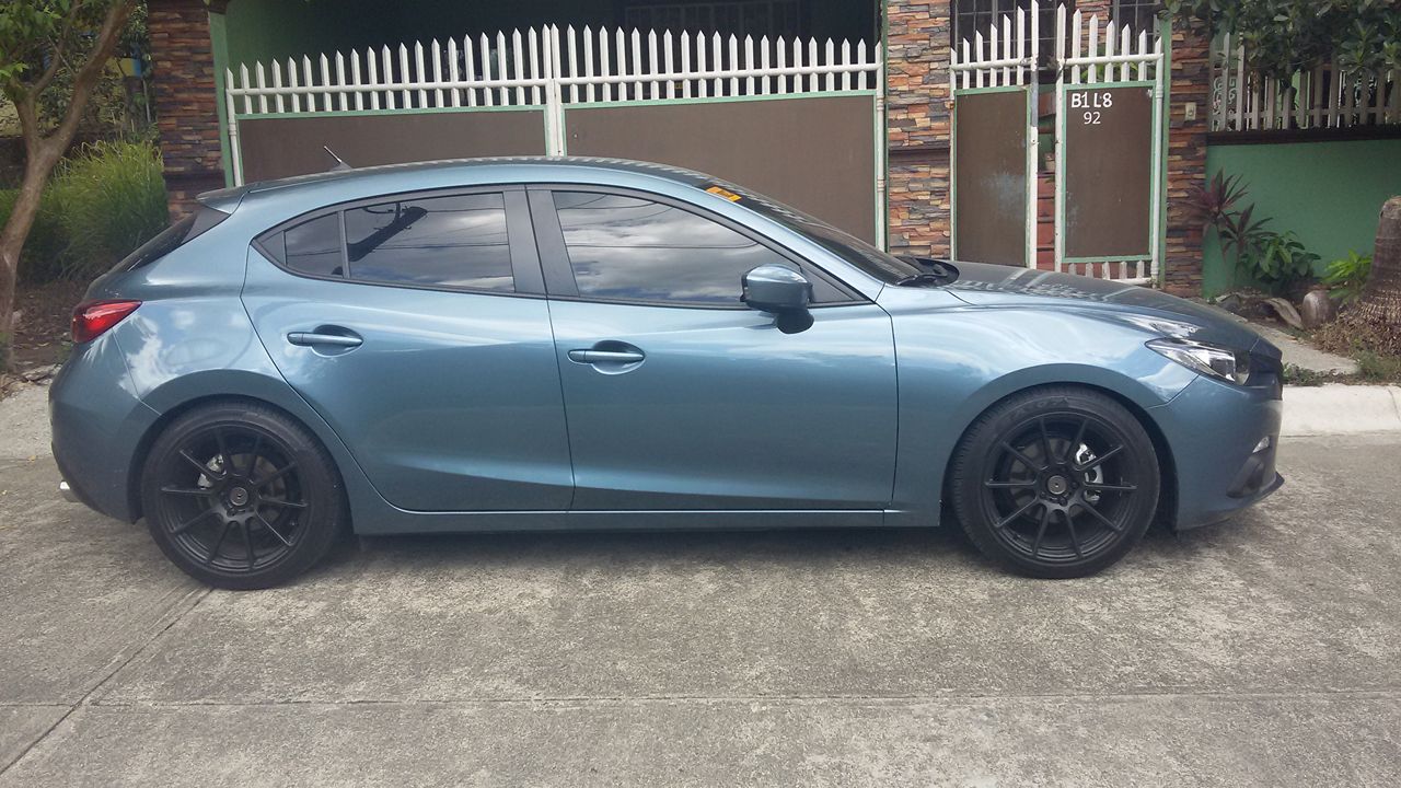 photo 2 Mazda Mazda3 custom wheels  hashtag 18x8.5, ET +44, tire size 225/45 R18. x ET