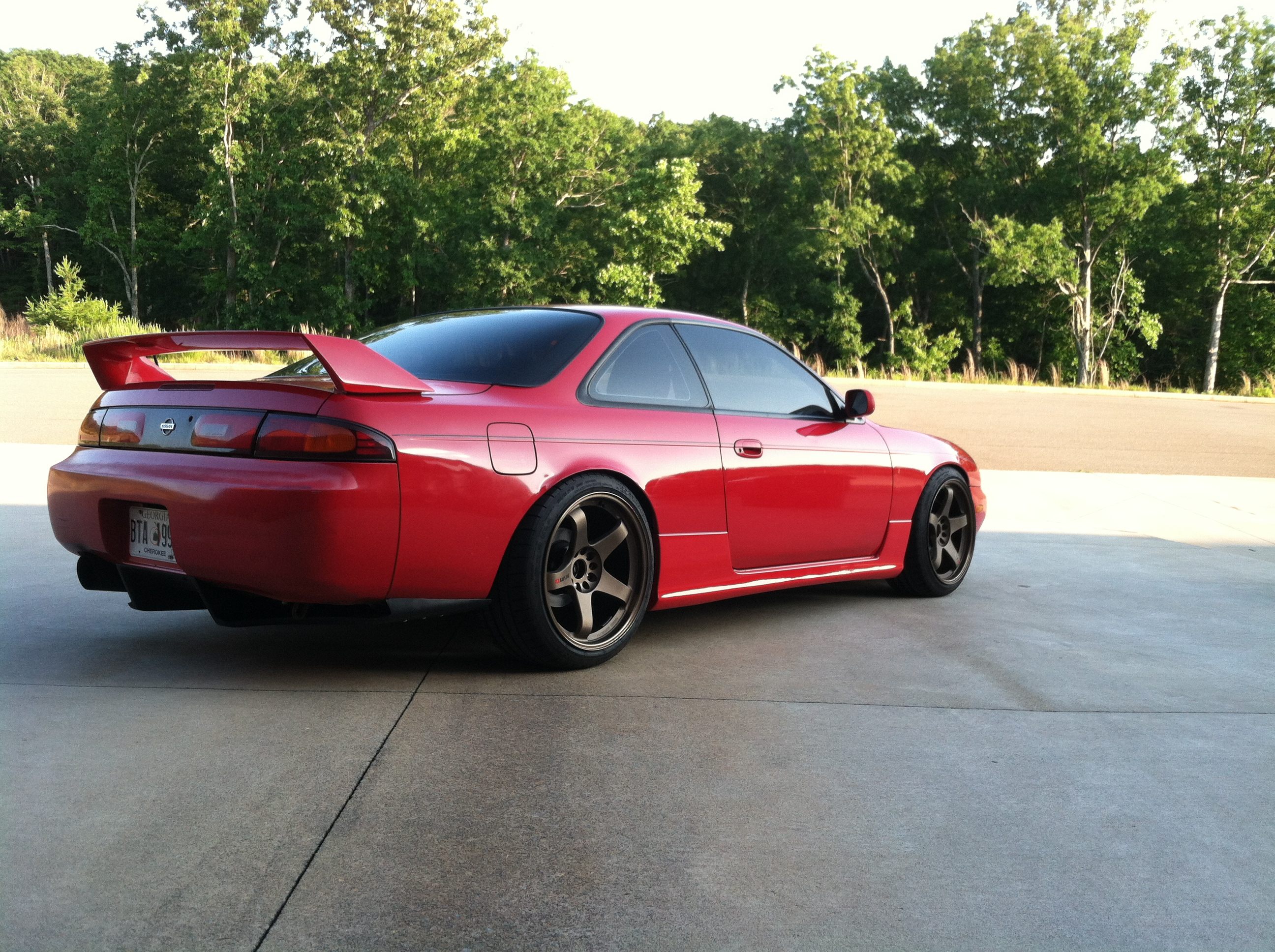 photo 2 Nissan S14 custom wheels Volk LMGT 4 18x9.5, ET +12, tire size 225/40 R18. 18x10.5 ET+15 255/35 R18