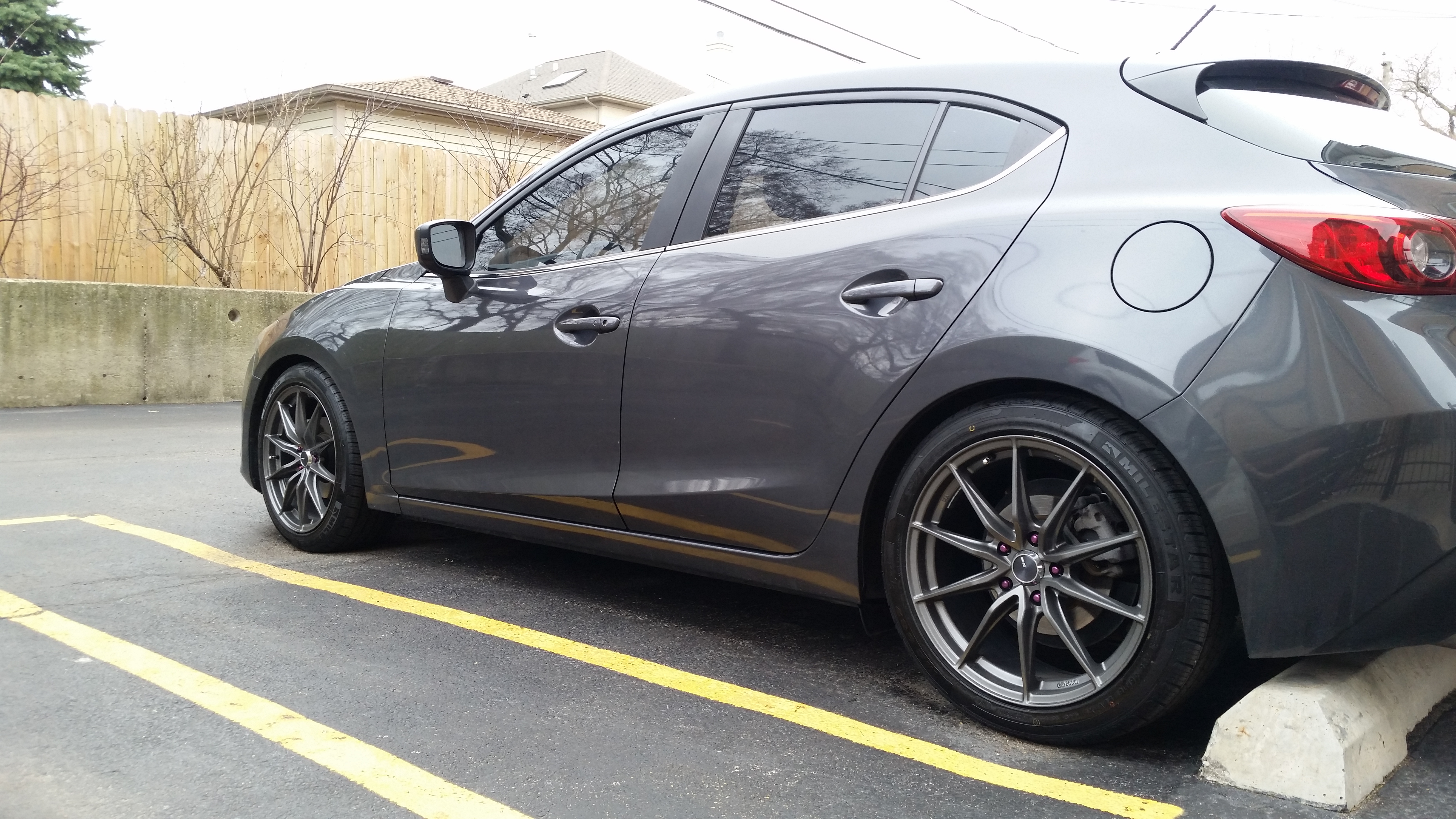 photo 1 Mazda Mazda3 custom wheels   18x8.0, ET +45, tire size 225/45 R18. x ET