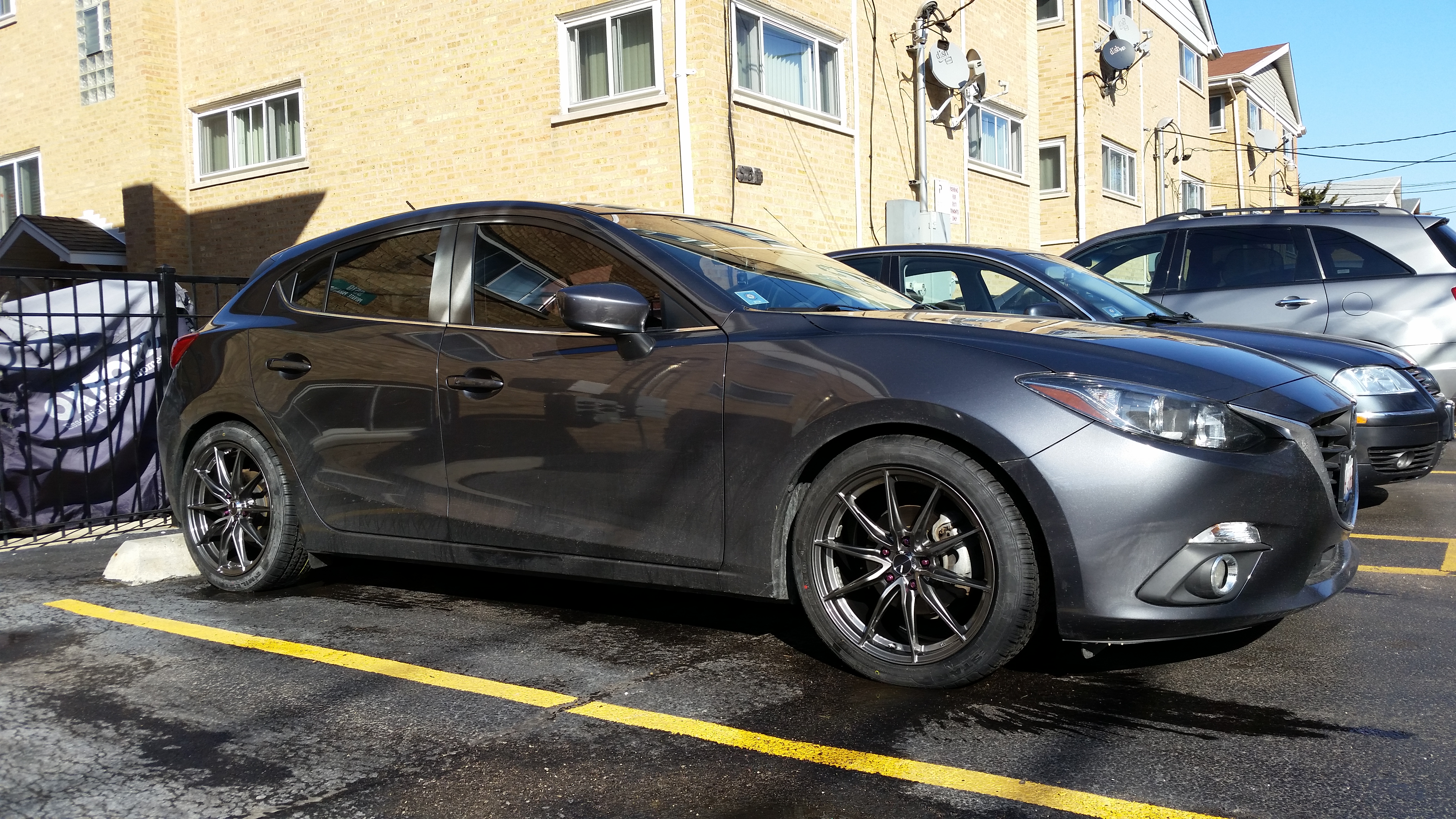 photo 3 Mazda Mazda3 custom wheels   18x8.0, ET +45, tire size 225/45 R18. x ET