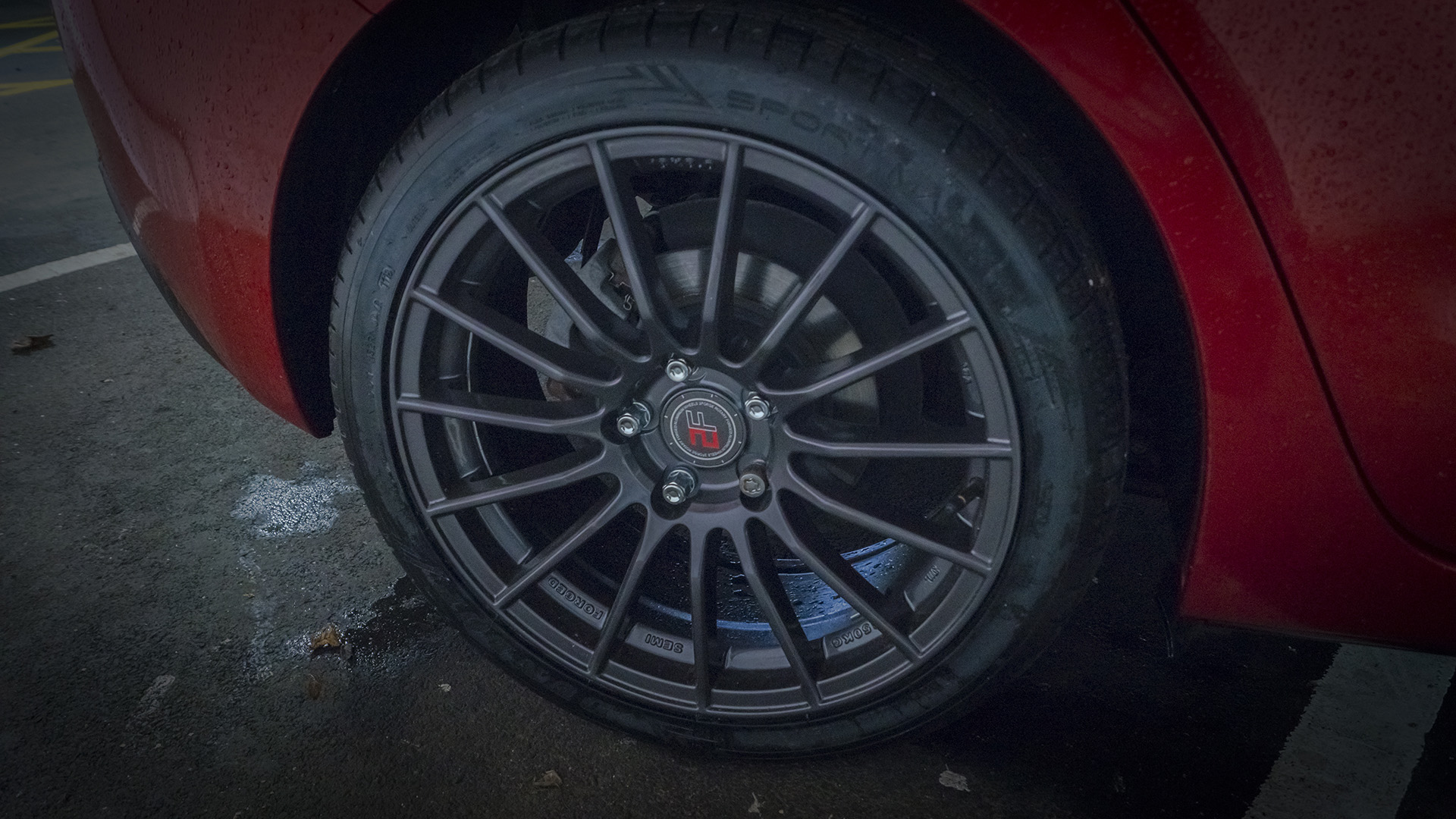 photo 3 Mazda Mazda3 custom wheels 2Forge ZF1 18x8.0, ET +42, tire size 235/40 R18. x ET