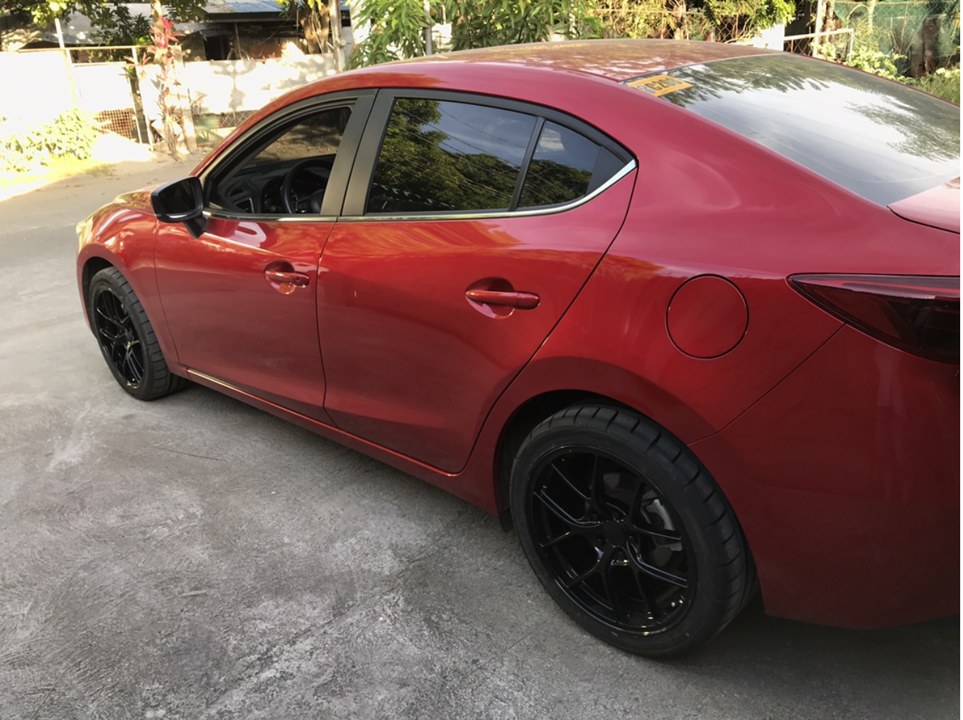 photo 1 Mazda Mazda3 custom wheels   18x8.5, ET +44, tire size 235/40 R18. x ET