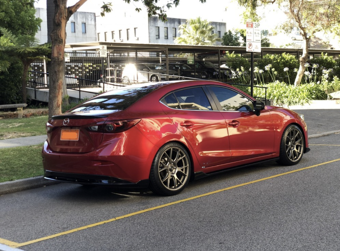 photo 1 Mazda Mazda3 custom wheels   19x8.5, ET +45, tire size 245/35 R19. x ET