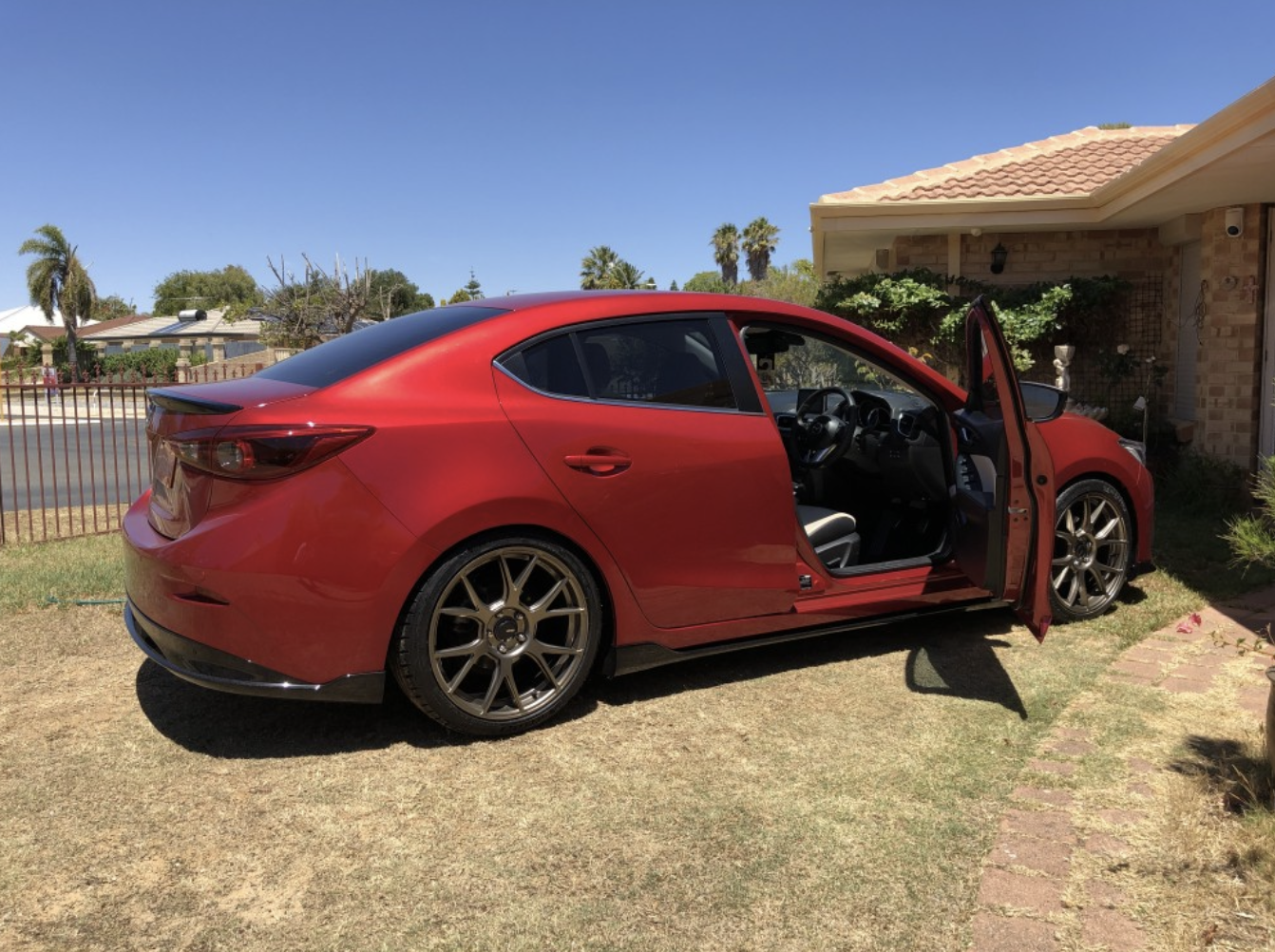 photo 2 Mazda Mazda3 custom wheels   19x8.5, ET +45, tire size 245/35 R19. x ET