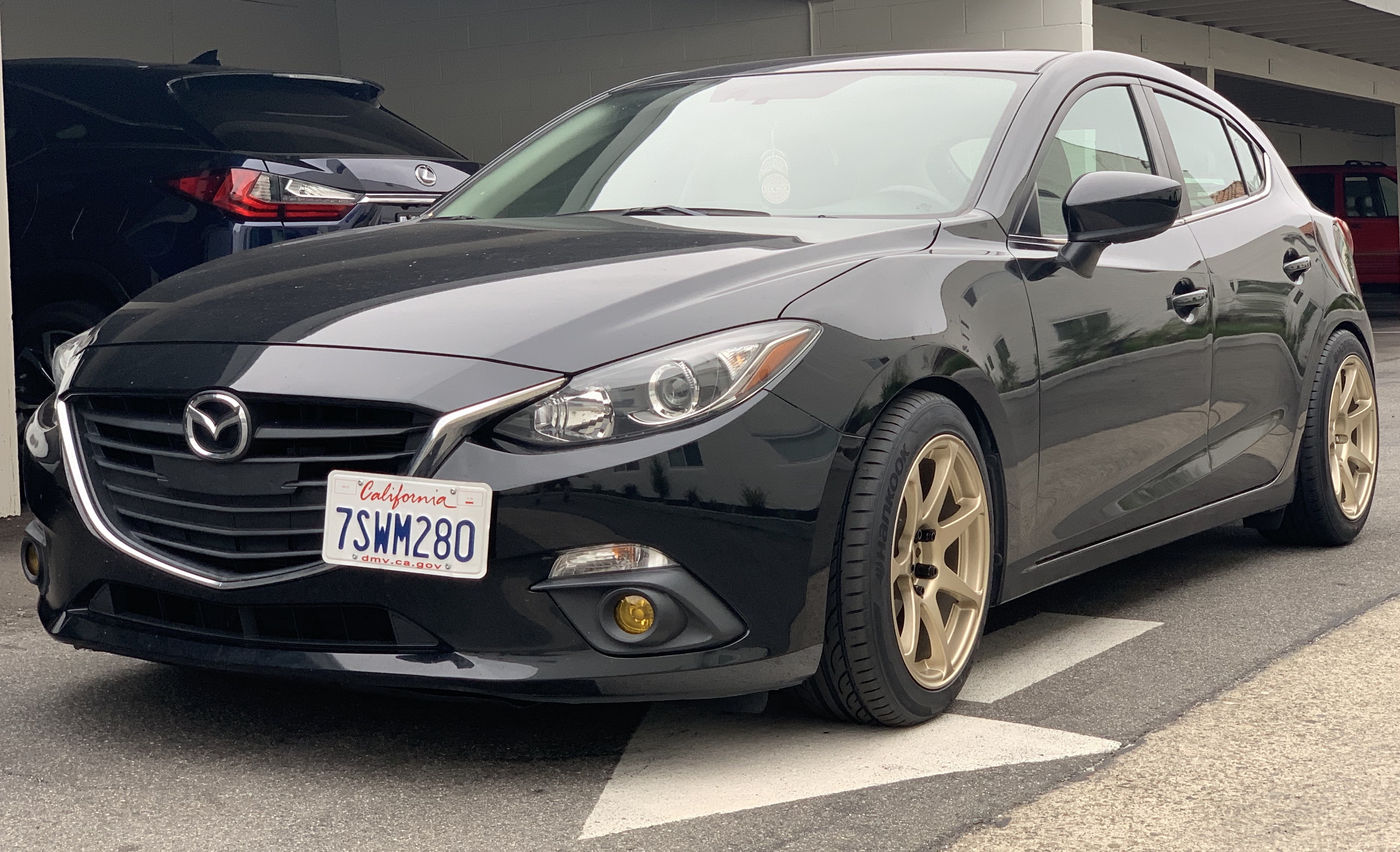 photo 1 Mazda Mazda3 custom wheels   17x9.0, ET +40, tire size 235/45 R17. x ET