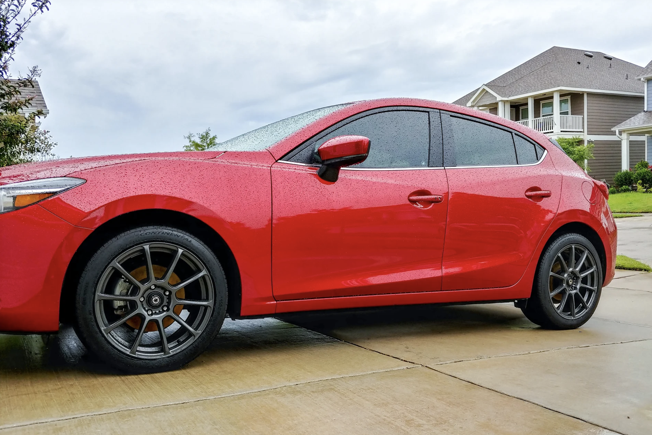 photo 1 Mazda Mazda3 custom wheels   18x8.0, ET +45, tire size 225/45 R18. x ET 