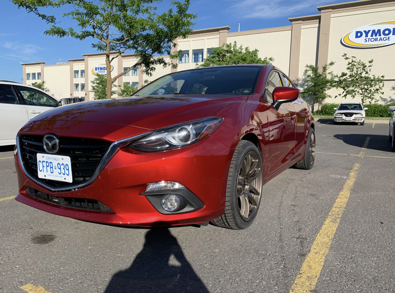 photo 1 Mazda Mazda3 custom wheels   18x8.5, ET +34, tire size 235/40 R18. x ET