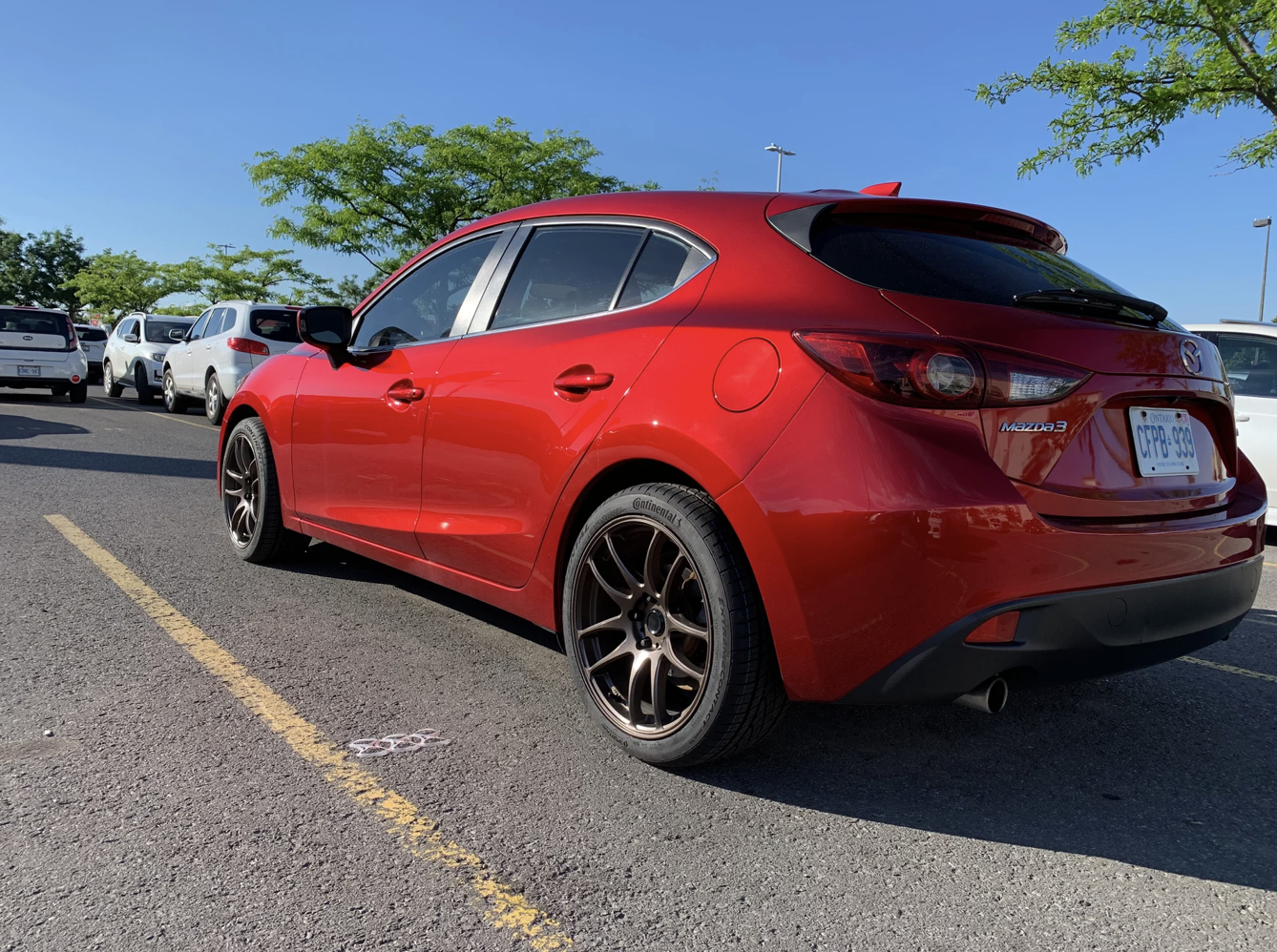 photo 3 Mazda Mazda3 custom wheels   18x8.5, ET +34, tire size 235/40 R18. x ET