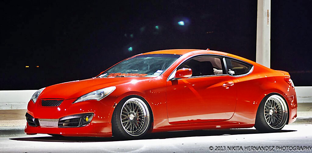 photo 2 Hyundai Genesis Coupe custom wheels issForged  fm10r 19x9.5, ET +10, tire size 235/35 R19. 19x11.0 ET+15 265/30 R19
