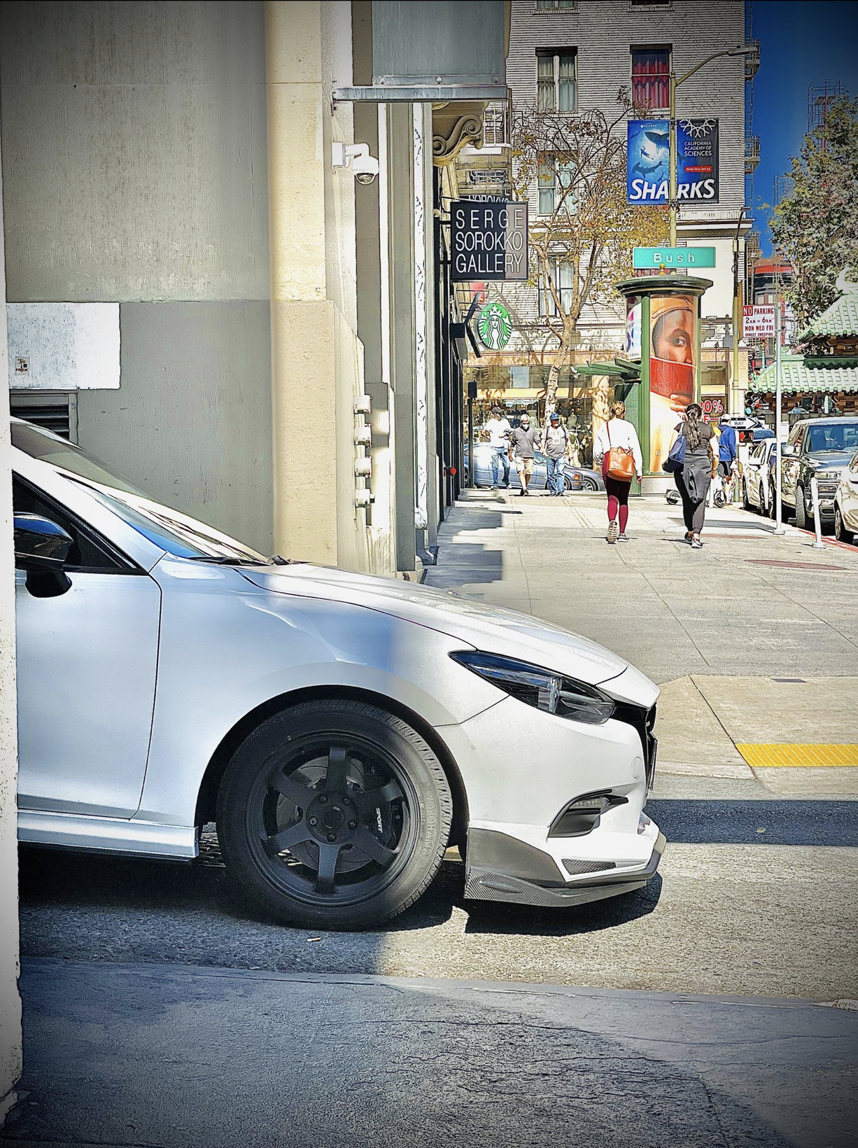 photo 1 Mazda Mazda3 custom wheels 17x9.0, ET +25, tire size 245/45 R17. x ET