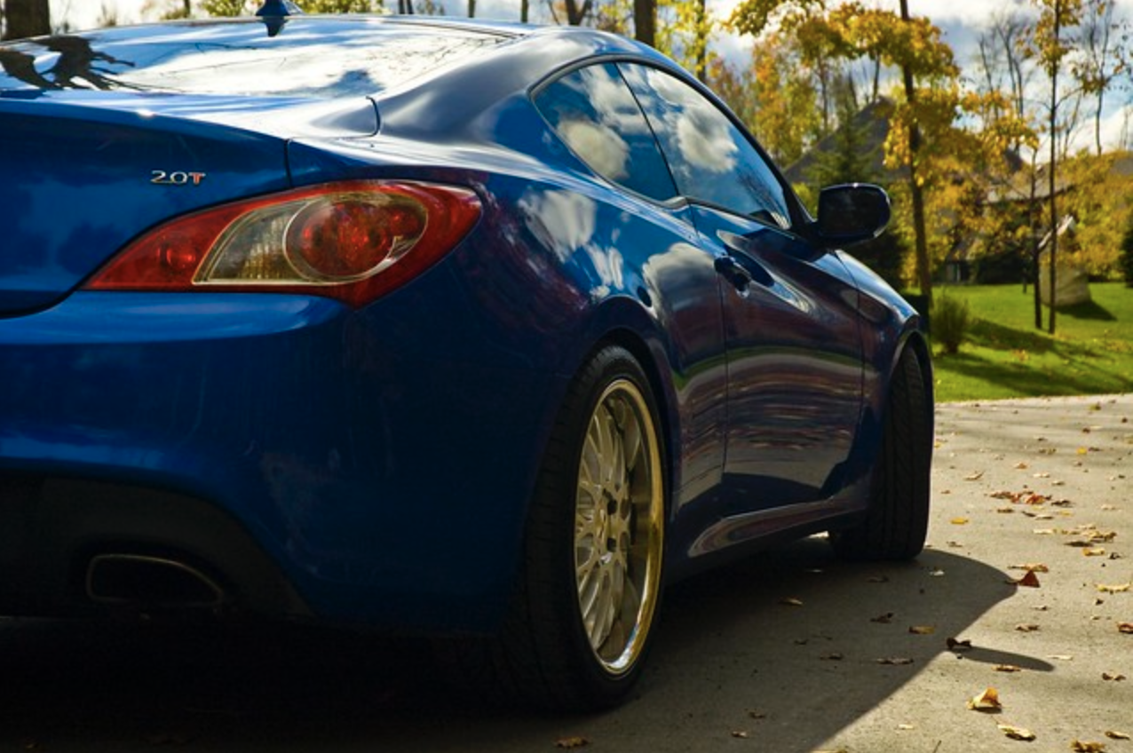 photo 1 Hyundai Genesis Coupe custom wheels 19x8.0, ET +20, tire size 245/35 R19. 19x9.5 ET+20 275/35 R19