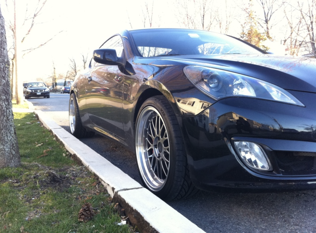 photo 2 Hyundai Genesis Coupe custom wheels   x, ET , tire size 255/35 R. x ET 285/35 R