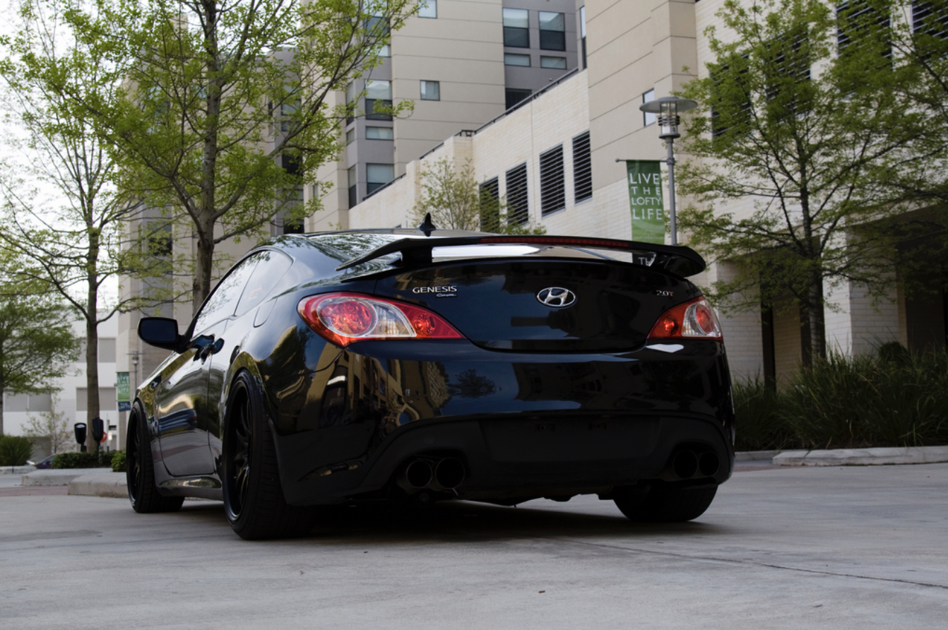 photo 2 Hyundai Genesis Coupe custom wheels 19x9.5, ET +12, tire size X R19. 19x10.5 ET+12