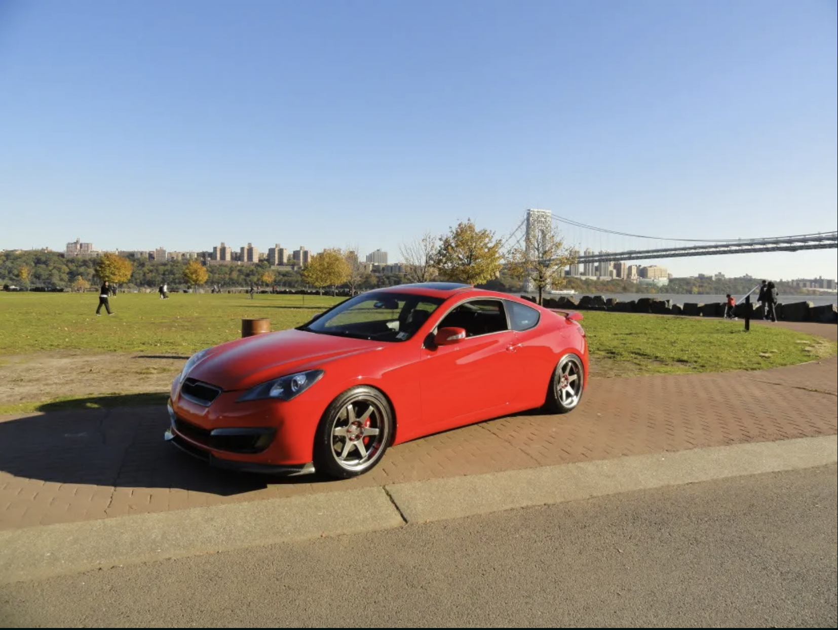 photo 1 Hyundai Genesis Coupe custom wheels   x, ET , tire size 235/35 R. x ET 275/35 R