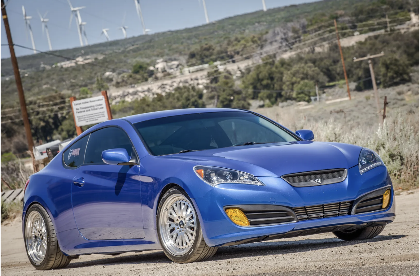 photo 4 Hyundai Genesis Coupe custom wheels 18x8.5, ET +20, tire size 235/40 R18. 18x9.5 ET+15 265/35 R18