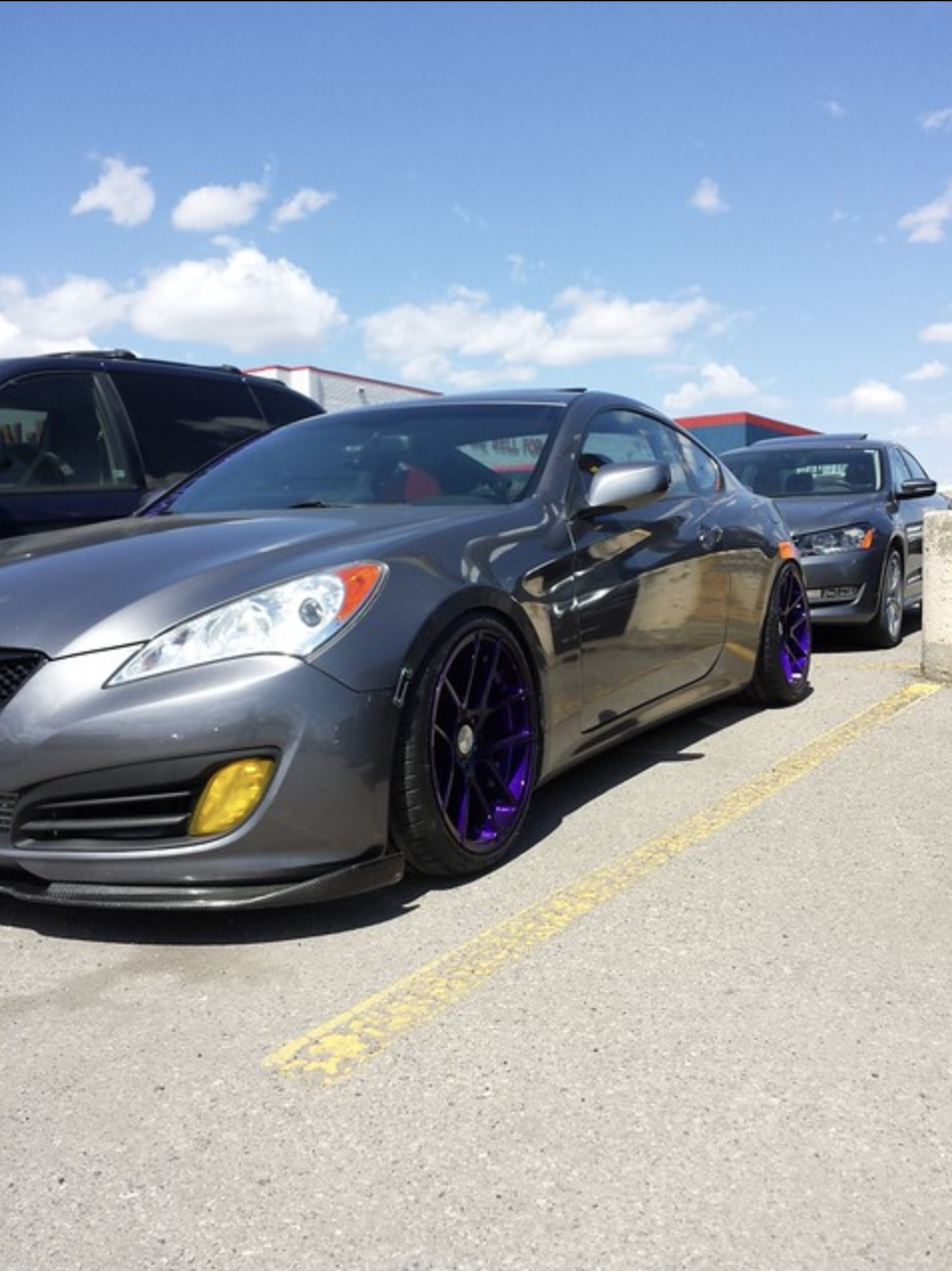 photo 2 Hyundai Genesis Coupe custom wheels 19x9.5, ET +15, tire size 245/35 R19. 19x11.0 ET+18 175/35 R19