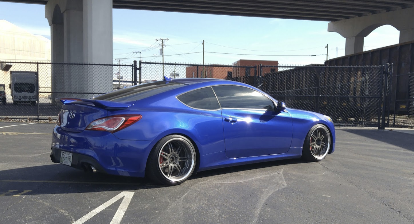 photo 1 Hyundai Genesis Coupe custom wheels 19x9.5, ET +15, tire size 235/35 R19. 19x11.0 ET+18 245/35 R19