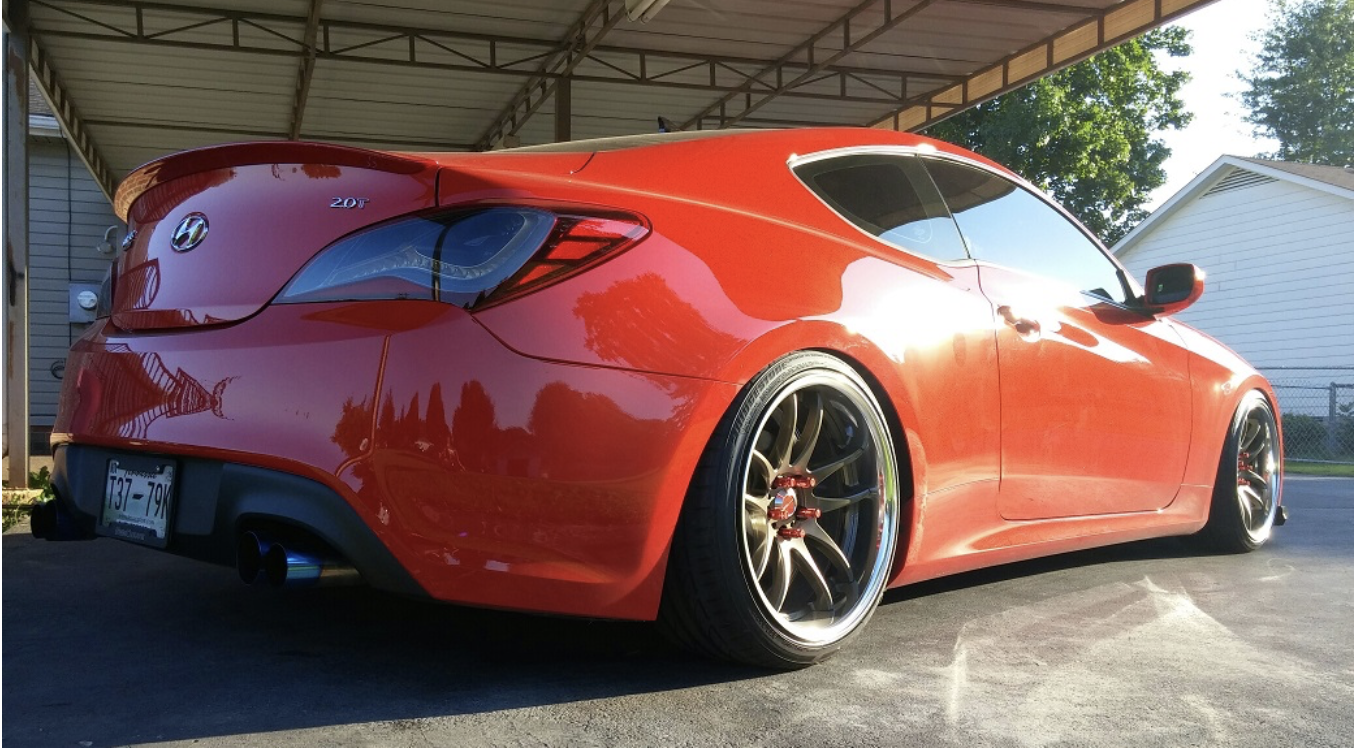 photo 1 Hyundai Genesis Coupe custom wheels   19x9.5, ET +12, tire size 235/35 R19. 19x11.0 ET+18 255/35 R19