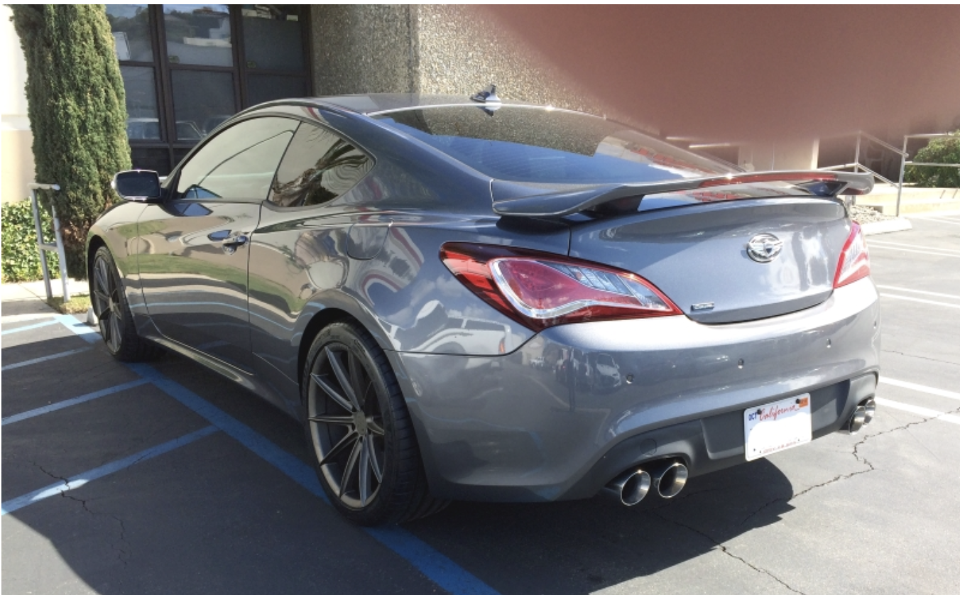 photo 1 Hyundai Genesis Coupe custom wheels 18x8.5, ET +32, tire size 245/35 R18. 19x9.5 ET+25 275/35 R19